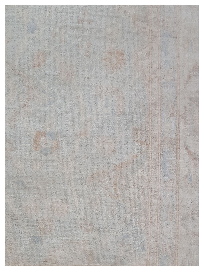 Pacific Ziegler 41661 Teal Ivory Transitional Hand Knotted Rug