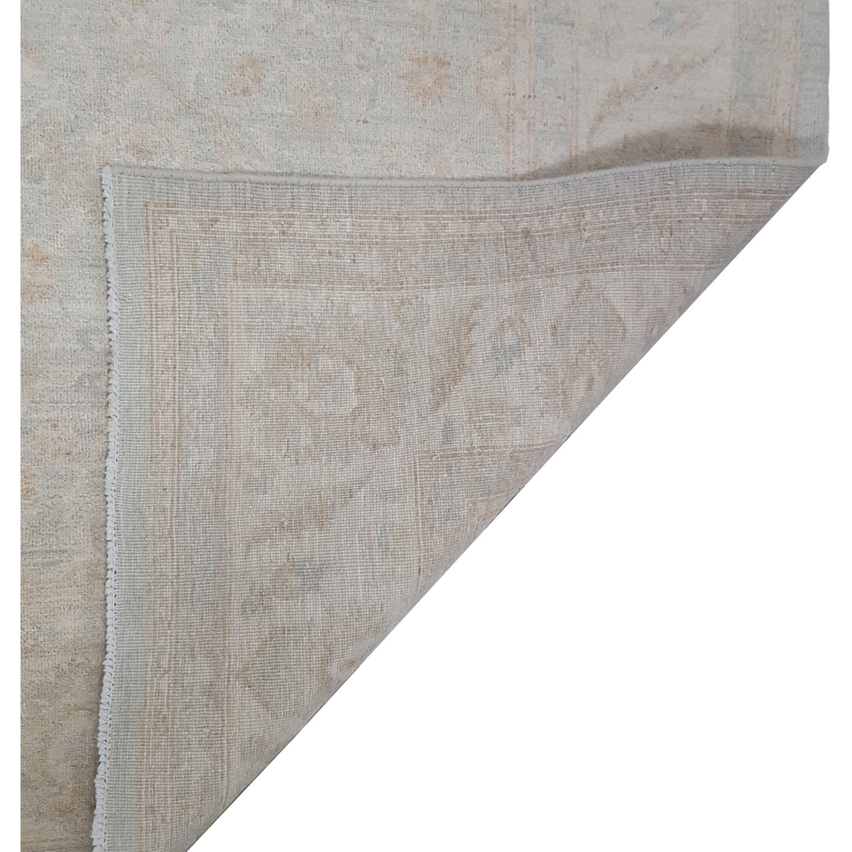 Pacific Ziegler 41661 Teal Ivory Transitional Hand Knotted Rug