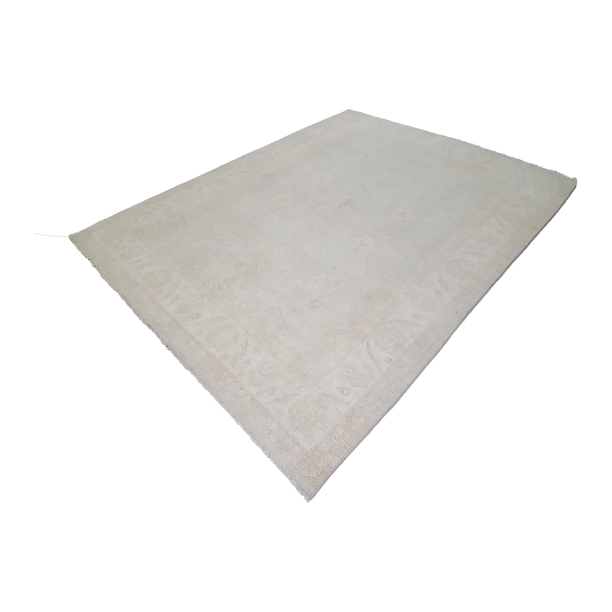 Pacific Ziegler 41661 Teal Ivory Transitional Hand Knotted Rug