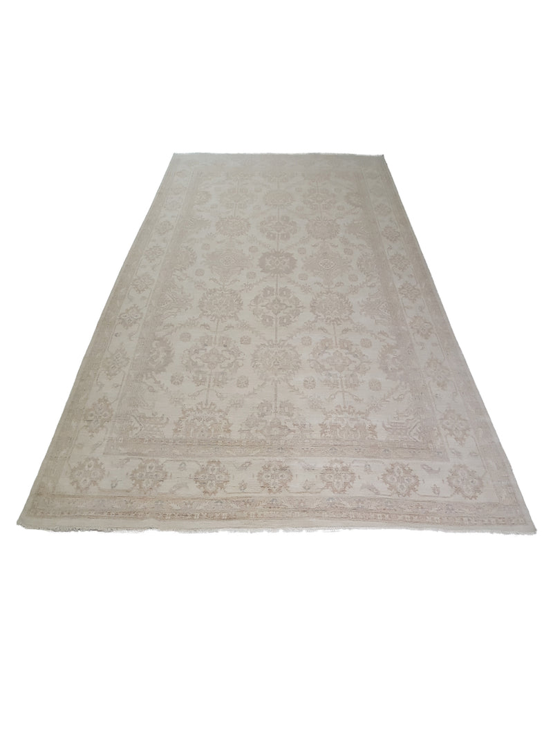 Pacific Ziegler 41662 Ivory Ivory Transitional Hand Knotted Rug