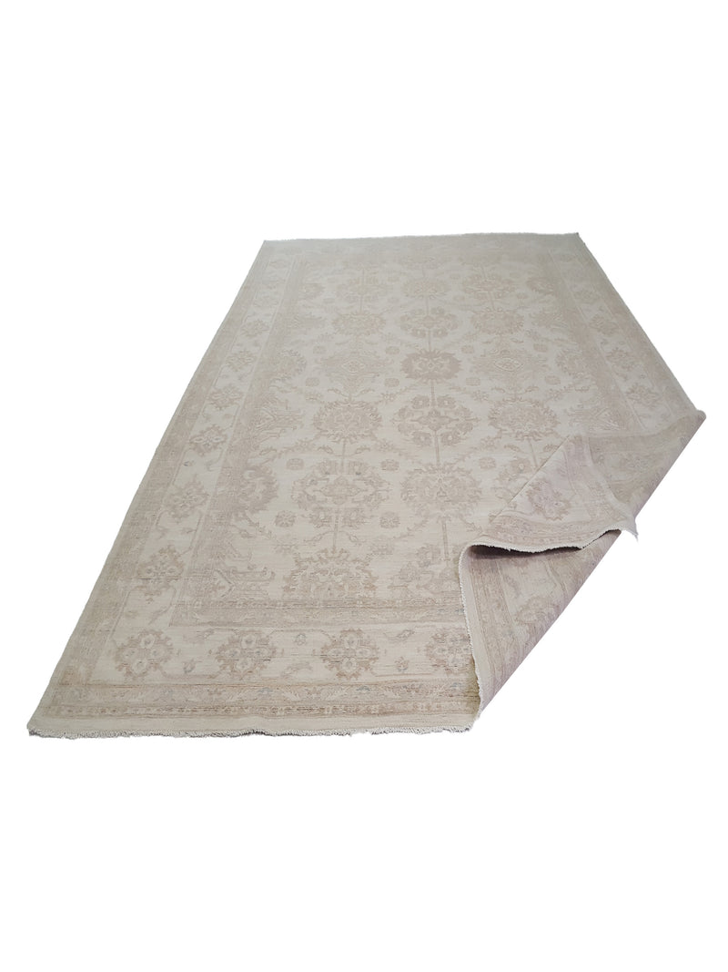 Pacific Ziegler 41662 Ivory Ivory Transitional Hand Knotted Rug