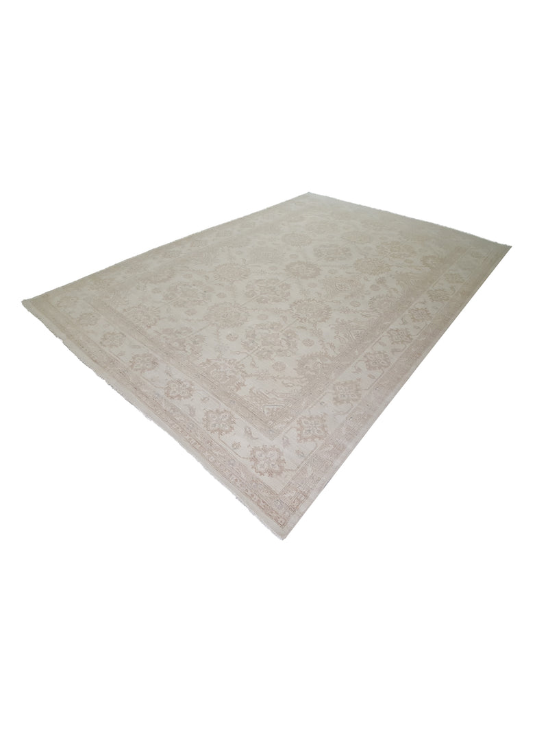 Pacific Ziegler 41662 Ivory Ivory Transitional Hand Knotted Rug