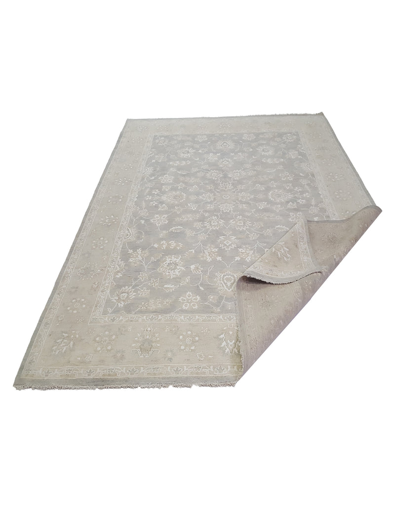 Pacific Ziegler 41663 Beige Lt.Grey Transitional Hand Knotted Rug
