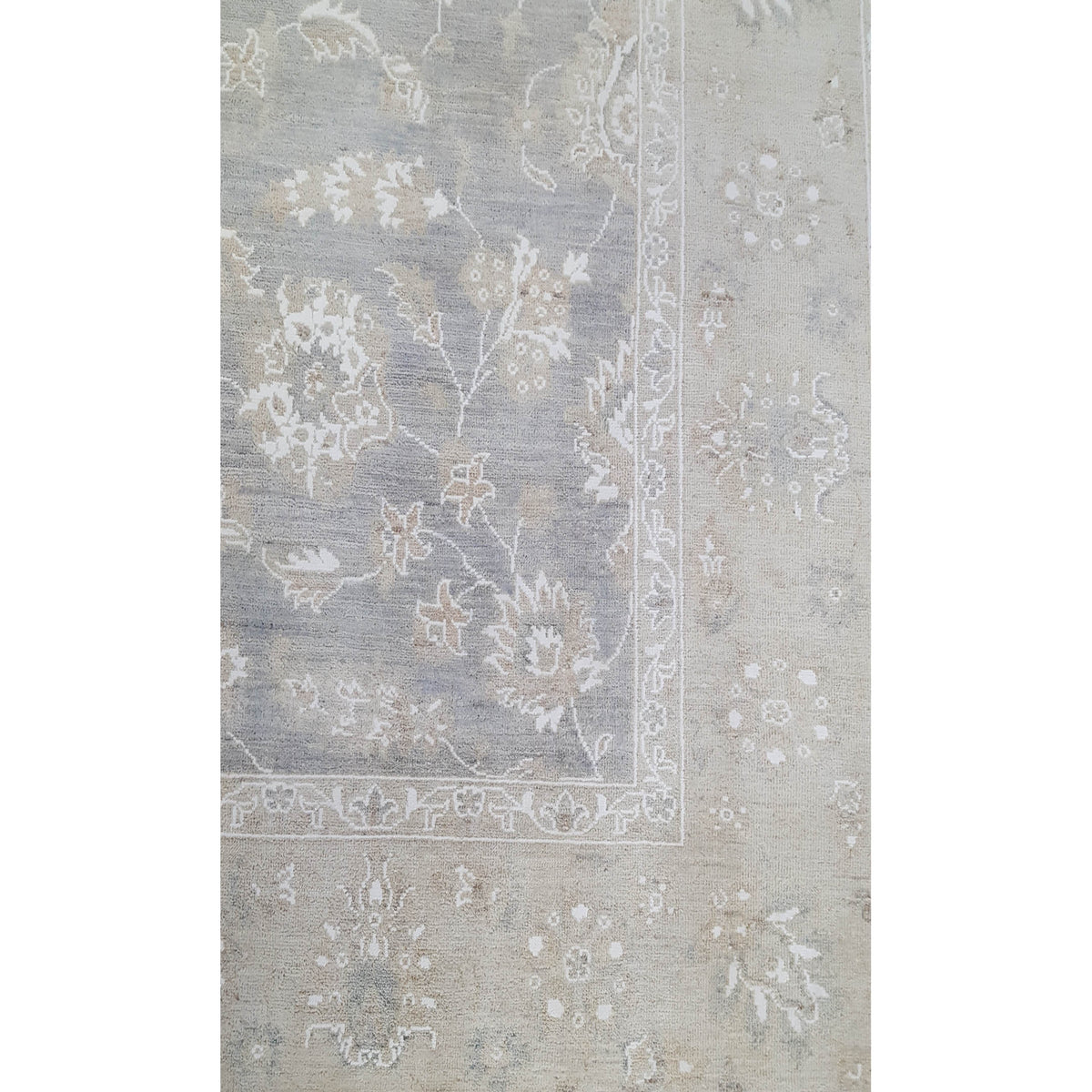 Pacific Ziegler 41663 Beige Lt.Grey Transitional Hand Knotted Rug
