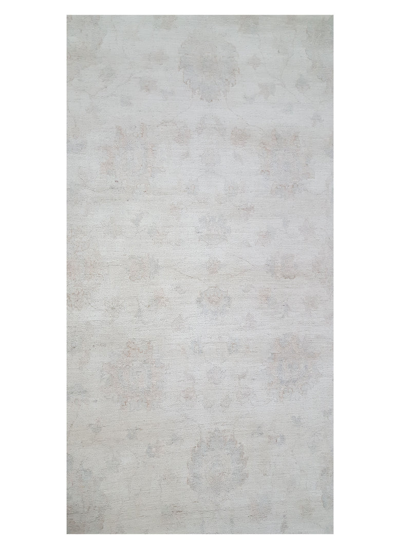 Pacific Ziegler 41664 Ivory Lt.Grey Transitional Hand Knotted Rug