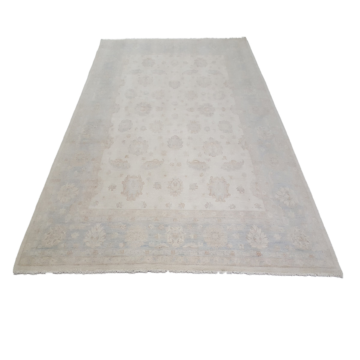 Pacific Ziegler 41665 Beige Aqua Transitional Hand Knotted Rug