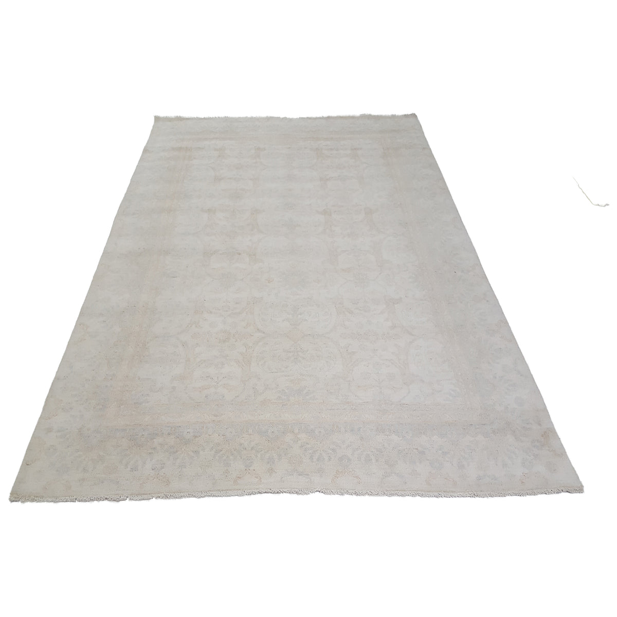 Pacific Ziegler 41669 Beige Lt.Blue Transitional Hand Knotted Rug