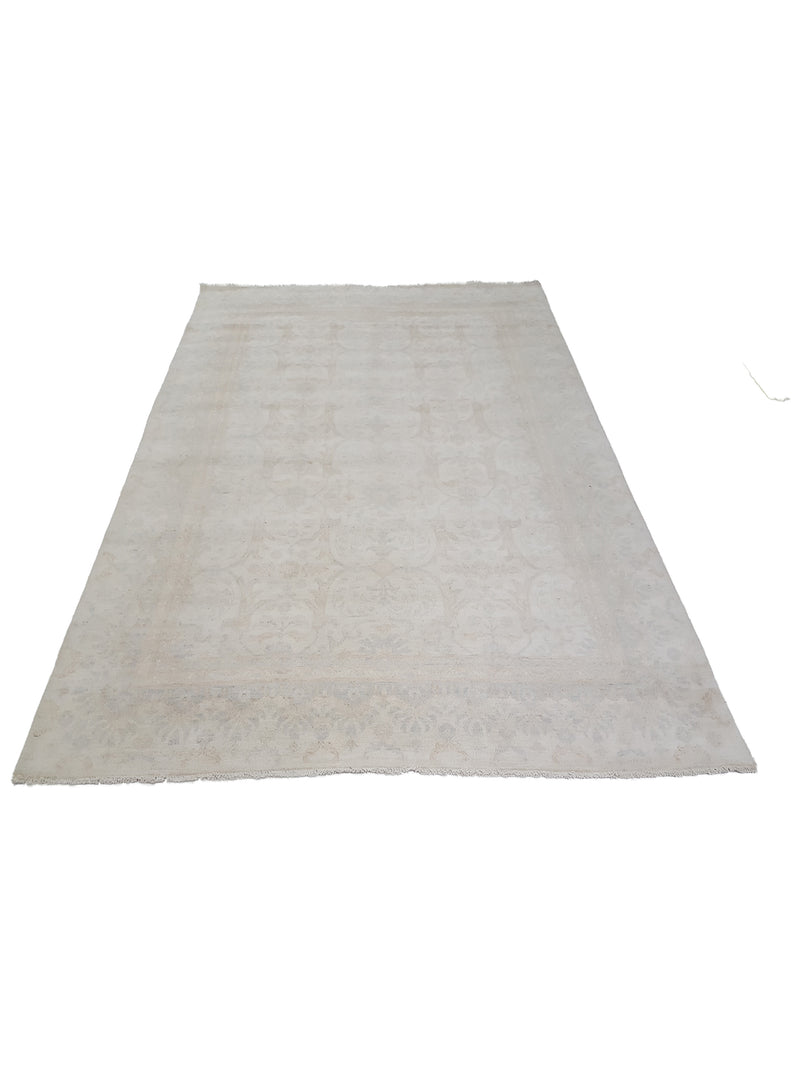 Pacific Ziegler 41669 Beige Lt.Blue Transitional Hand Knotted Rug