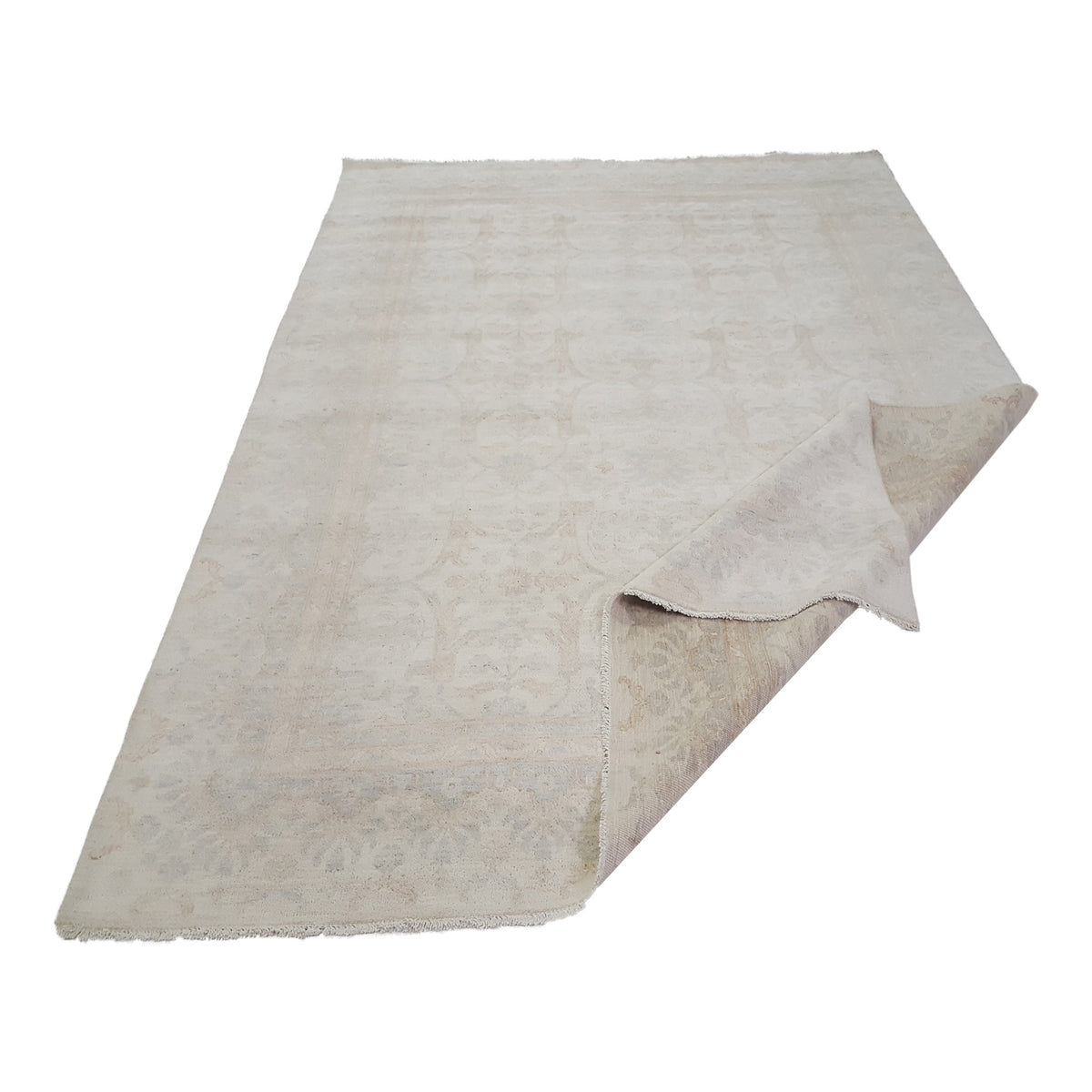 Pacific Ziegler 41669 Beige Lt.Blue Transitional Hand Knotted Rug