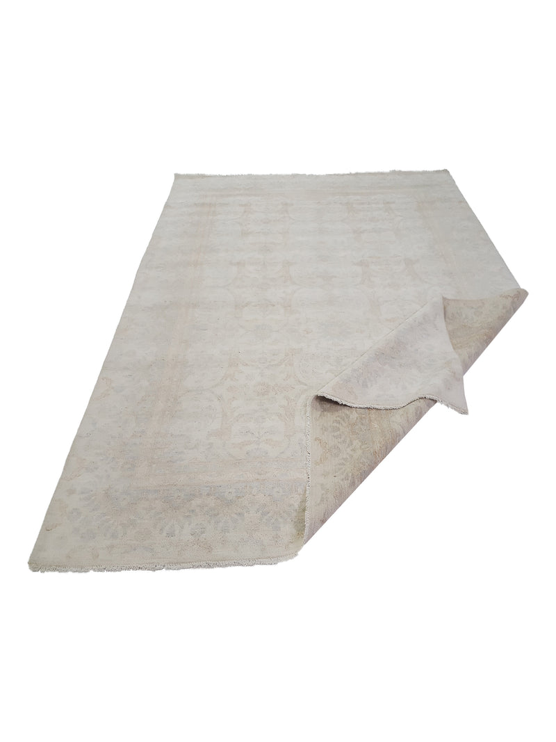 Pacific Ziegler 41669 Beige Lt.Blue Transitional Hand Knotted Rug