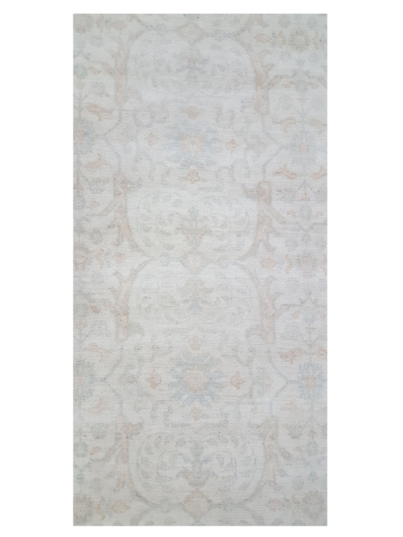 Pacific Ziegler 41669 Beige Lt.Blue Transitional Hand Knotted Rug