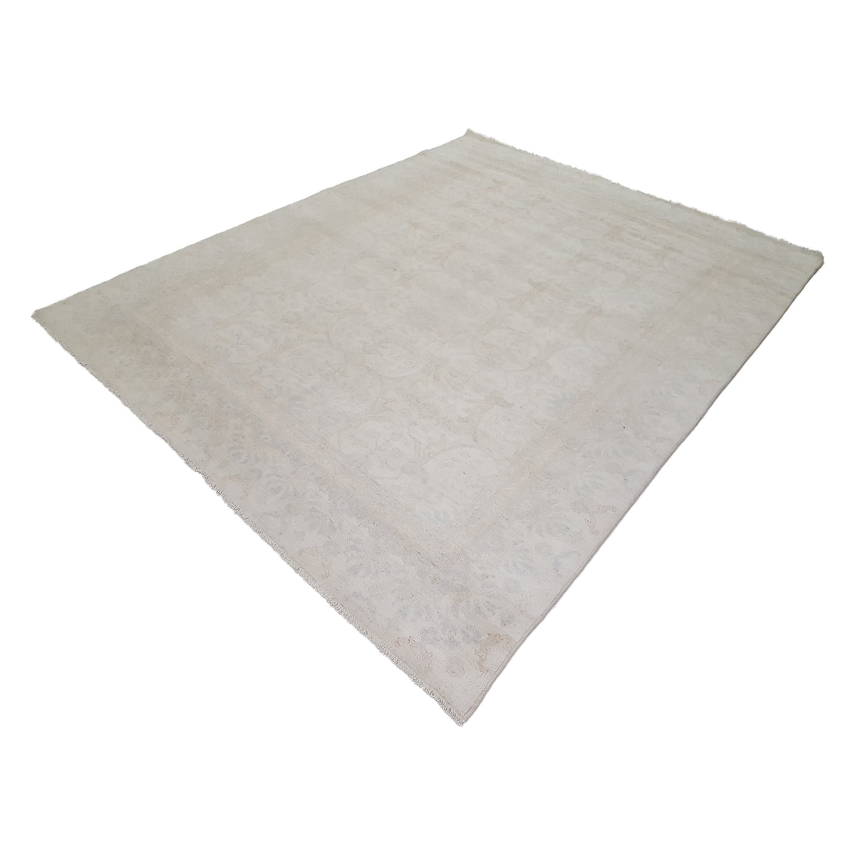Pacific Ziegler 41669 Beige Lt.Blue Transitional Hand Knotted Rug
