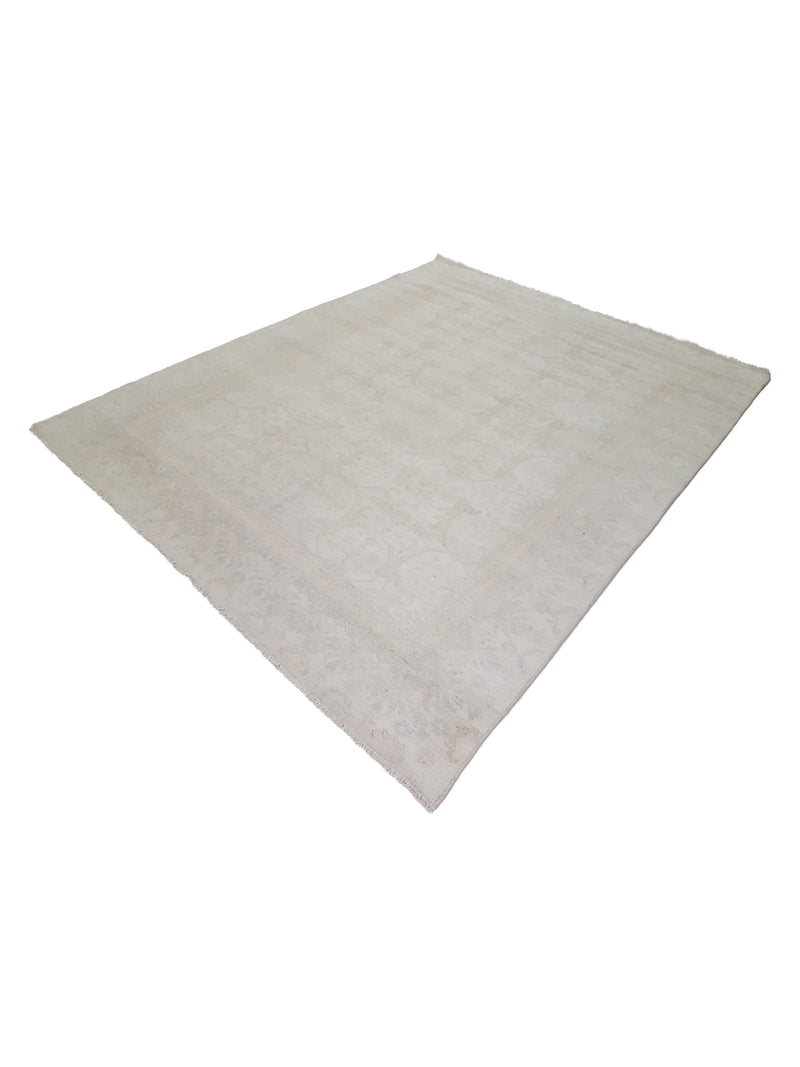 Pacific Ziegler 41669 Beige Lt.Blue Transitional Hand Knotted Rug