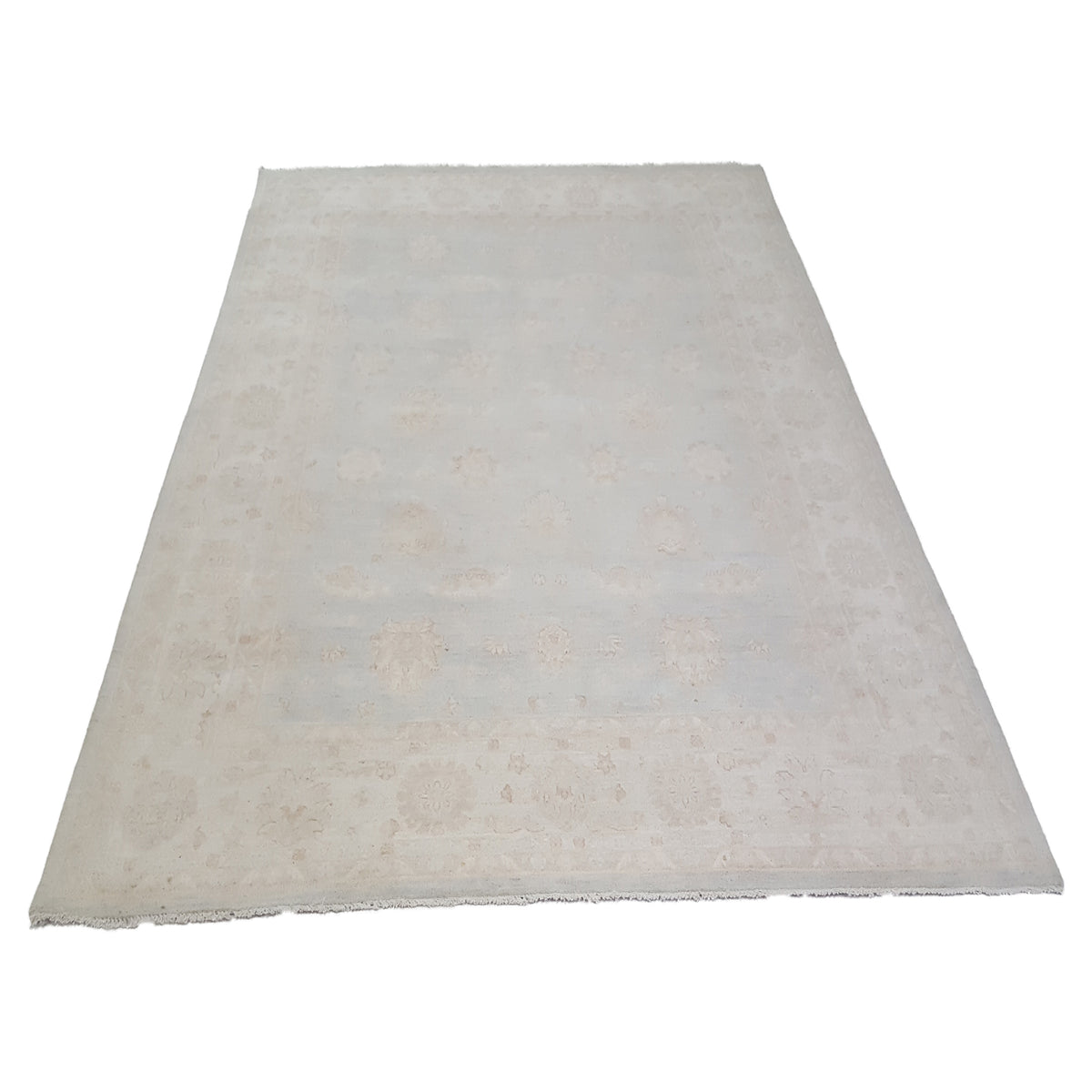Pacific Ziegler 41671 Lt.Blue Ivory Transitional Hand Knotted Rug