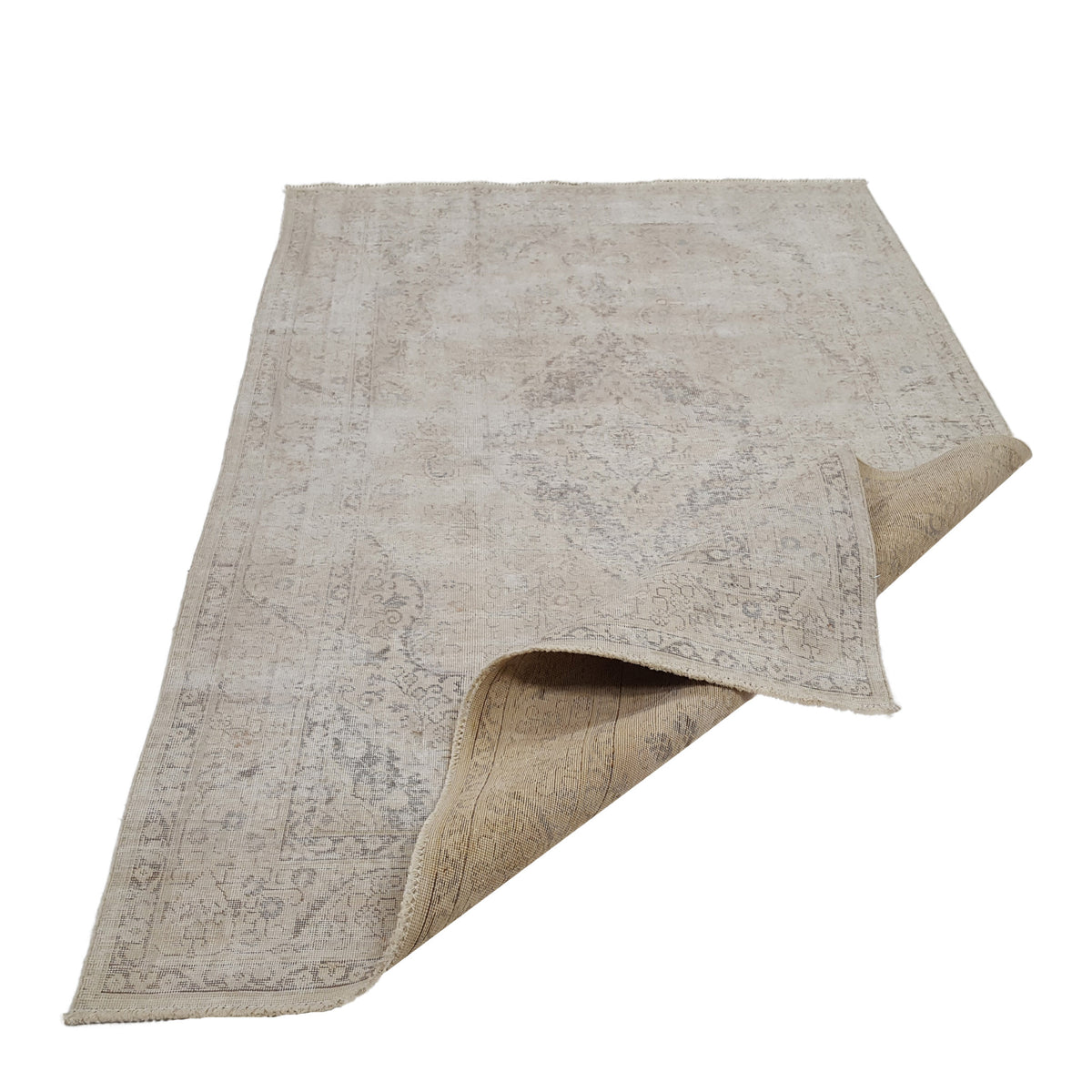 Pacific Vintage 41672 Ivory Ivory Vintage Hand Knotted Rug