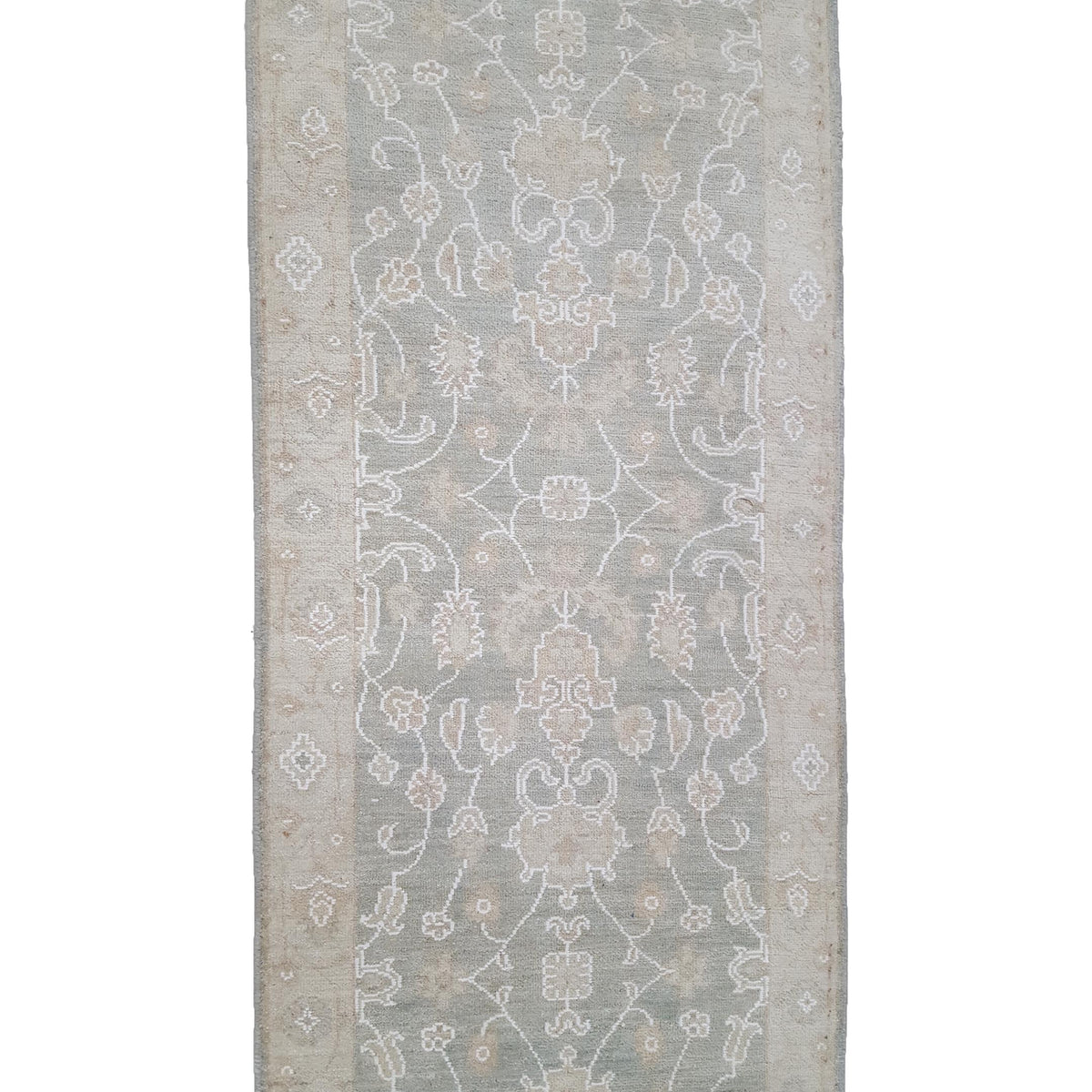 Pacific Ziegler 41680 Lt.Grey Ivory Transitional Hand Knotted Rug