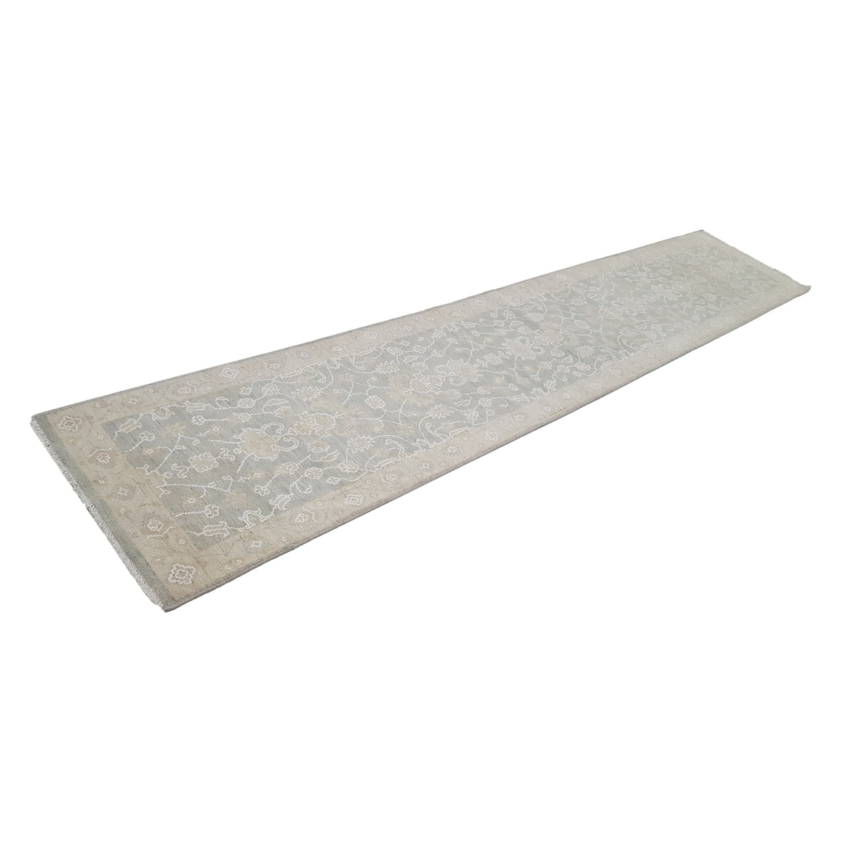 Pacific Ziegler 41680 Lt.Grey Ivory Transitional Hand Knotted Rug