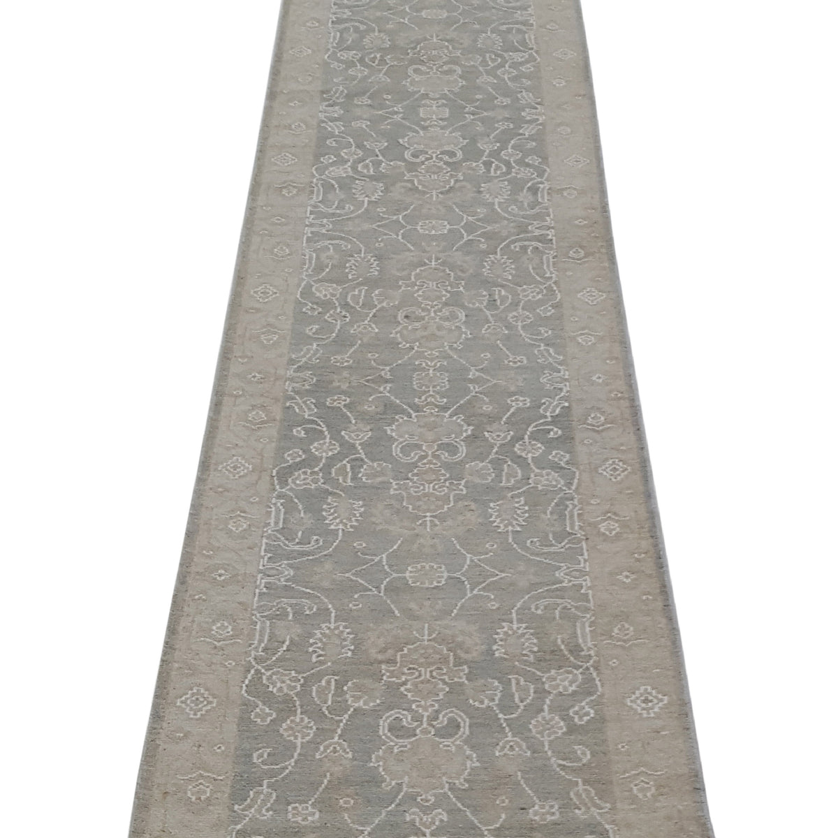 Pacific Ziegler 41681 Lt.Green Beige Transitional Hand Knotted Rug