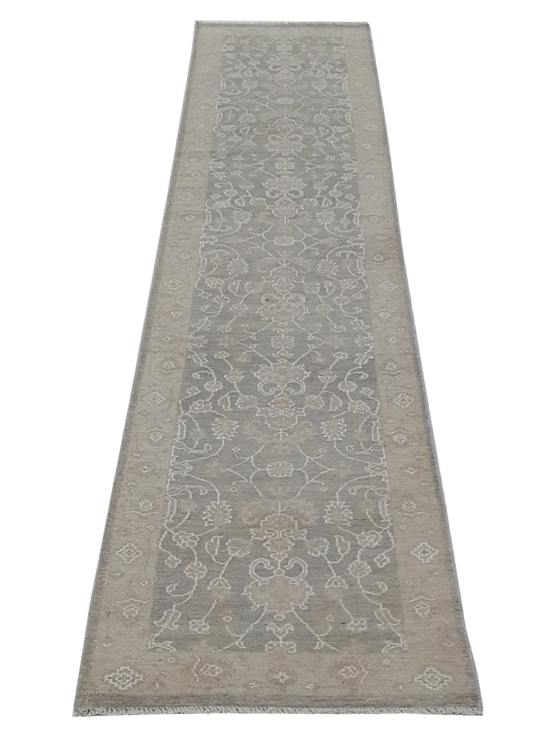 Pacific Ziegler 41681 Lt.Green Beige Transitional Hand Knotted Rug
