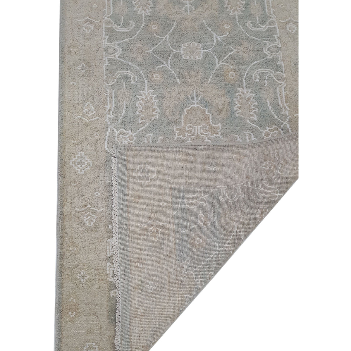 Pacific Ziegler 41681 Lt.Green Beige Transitional Hand Knotted Rug
