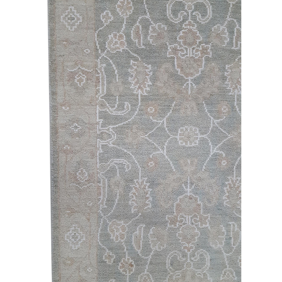 Pacific Ziegler 41681 Lt.Green Beige Transitional Hand Knotted Rug