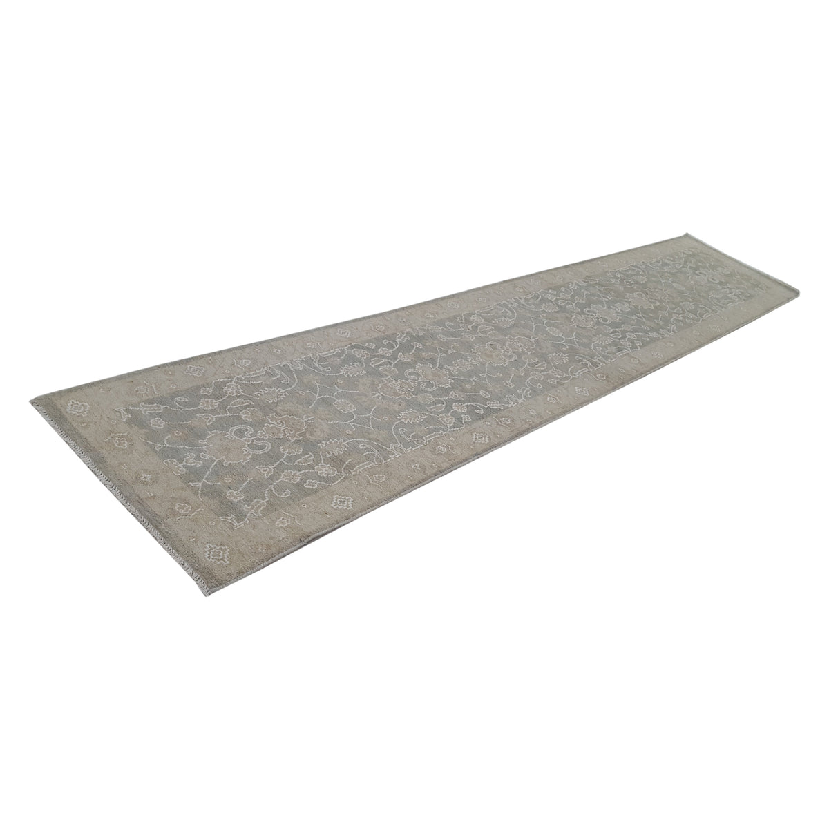 Pacific Ziegler 41681 Lt.Green Beige Transitional Hand Knotted Rug