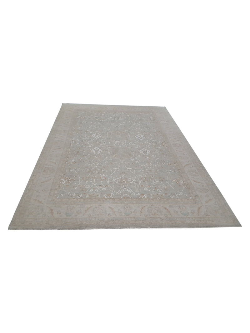 Pacific Ziegler 41682 Lt.Grey Lt.Ivory Transitional Hand Knotted Rug
