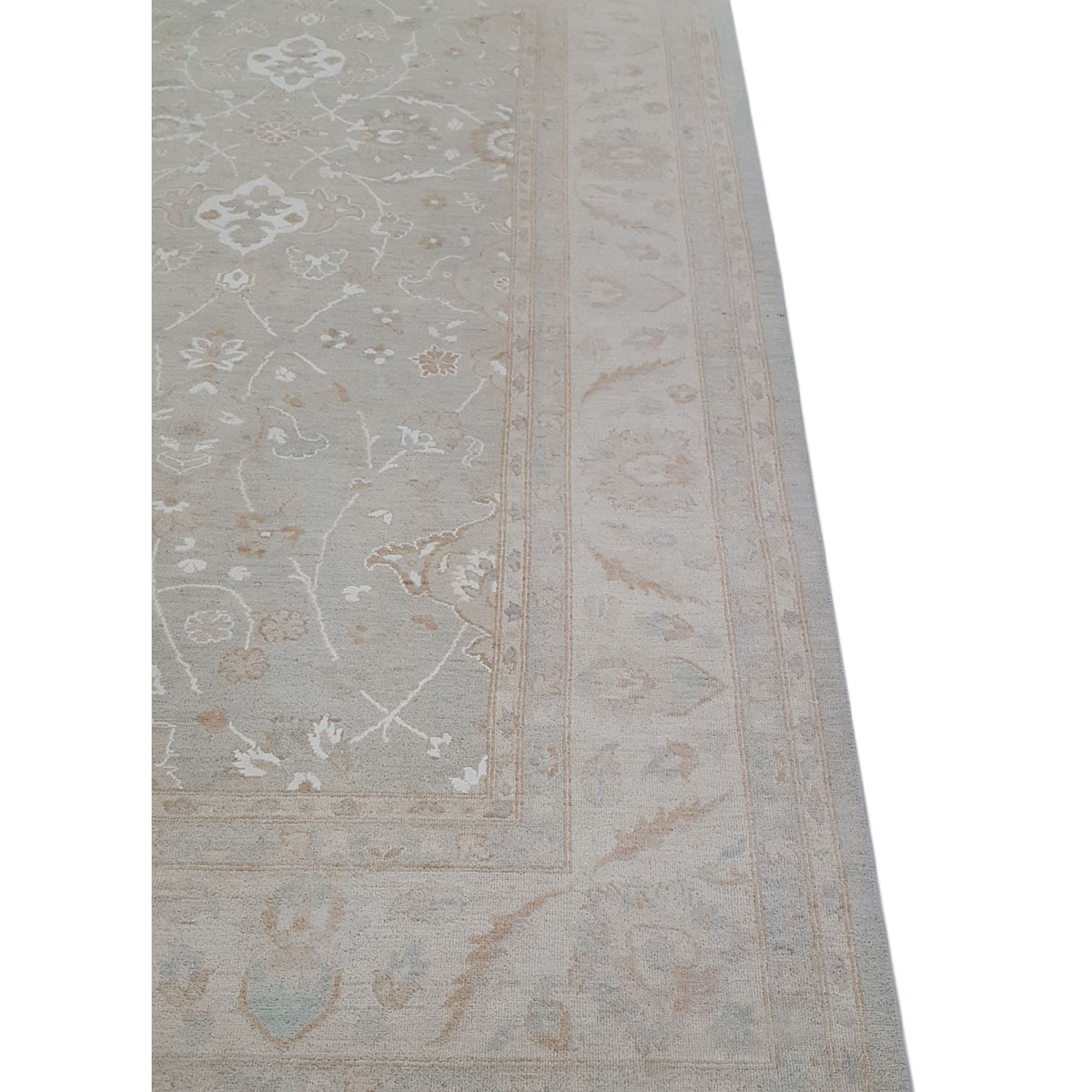 Pacific Ziegler 41682 Lt.Grey Lt.Ivory Transitional Hand Knotted Rug