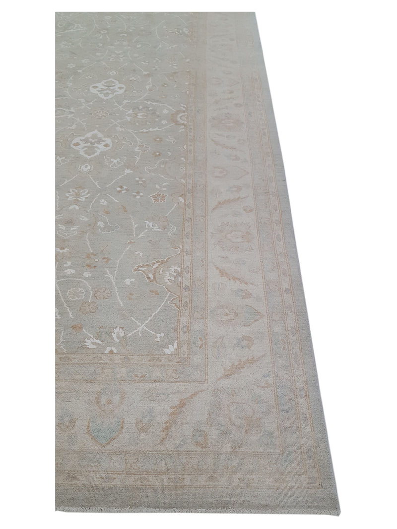 Pacific Ziegler 41682 Lt.Grey Lt.Ivory Transitional Hand Knotted Rug