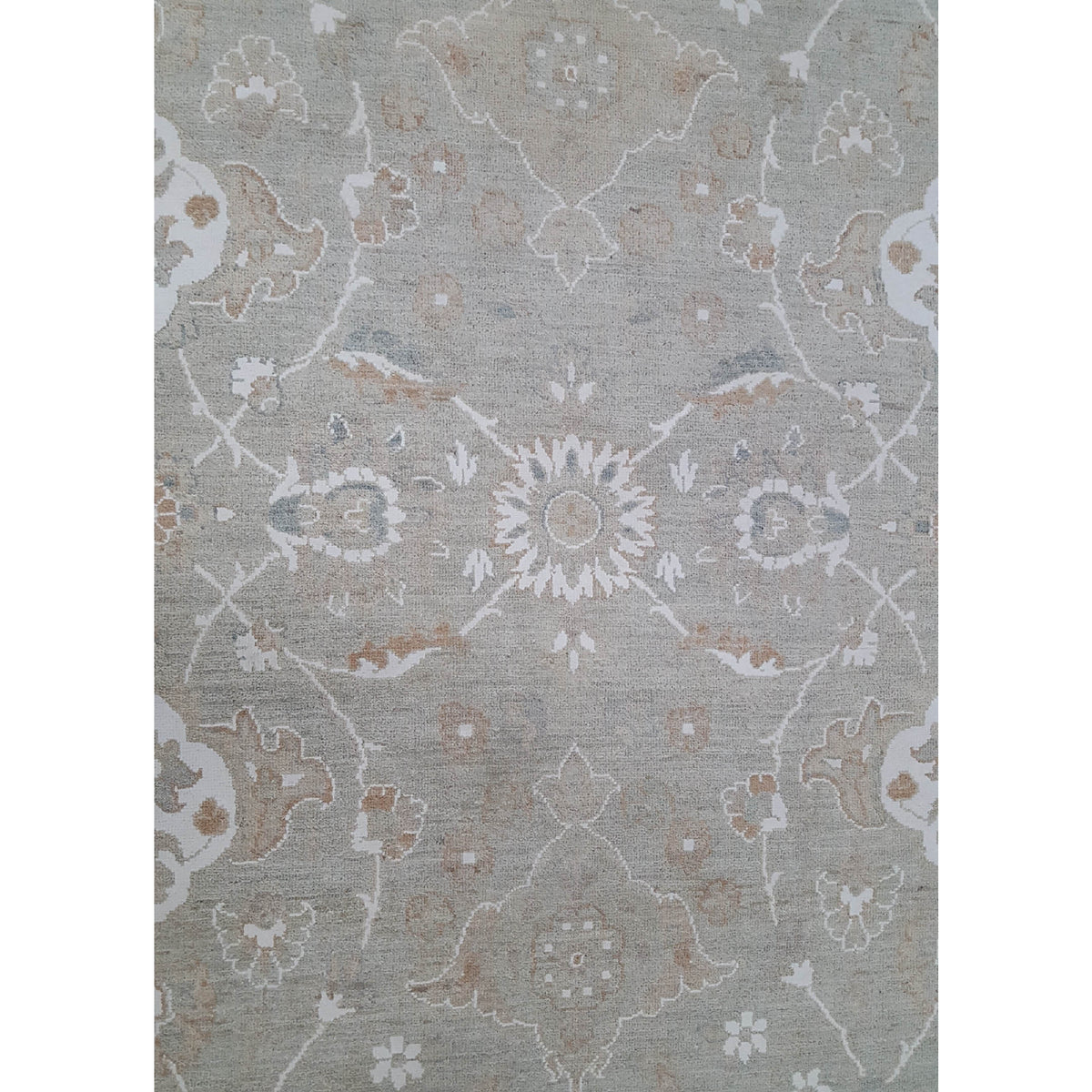 Pacific Ziegler 41682 Lt.Grey Lt.Ivory Transitional Hand Knotted Rug
