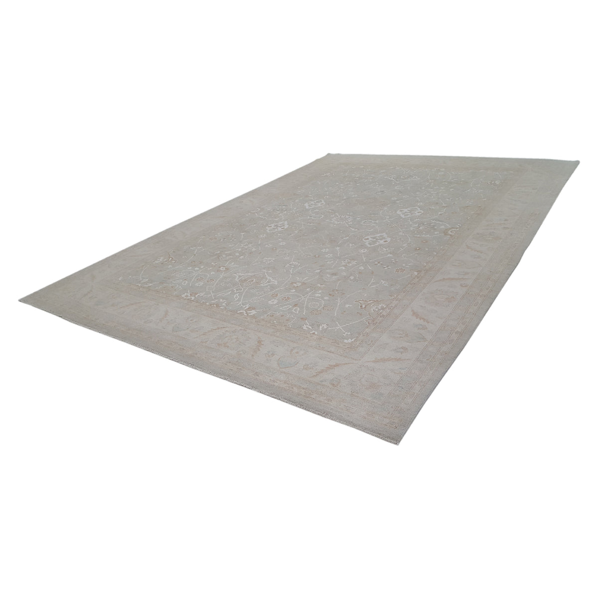 Pacific Ziegler 41682 Lt.Grey Lt.Ivory Transitional Hand Knotted Rug