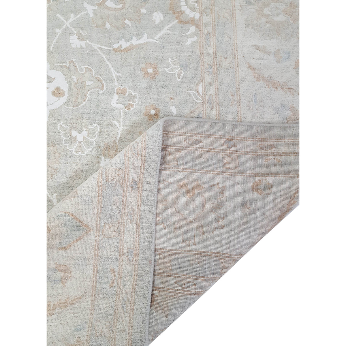 Pacific Ziegler 41682 Lt.Grey Lt.Ivory Transitional Hand Knotted Rug