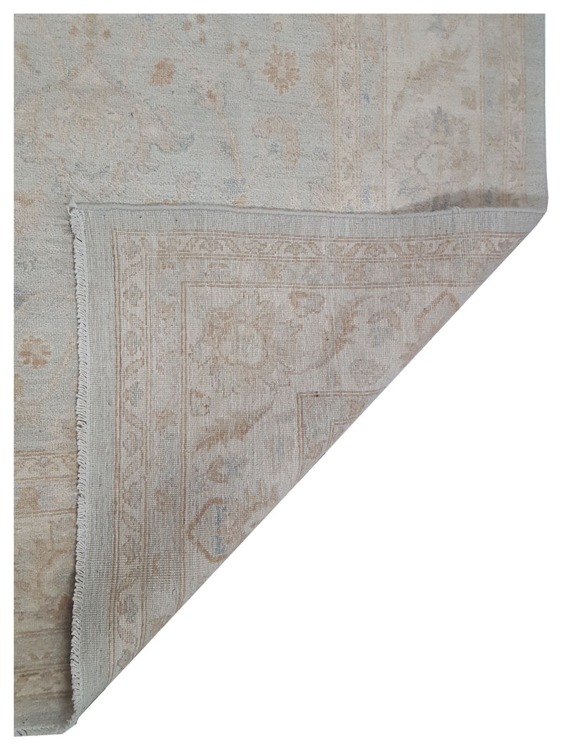 Pacific Ziegler 41689 Lt.Blue Ivory Transitional Hand Knotted Rug