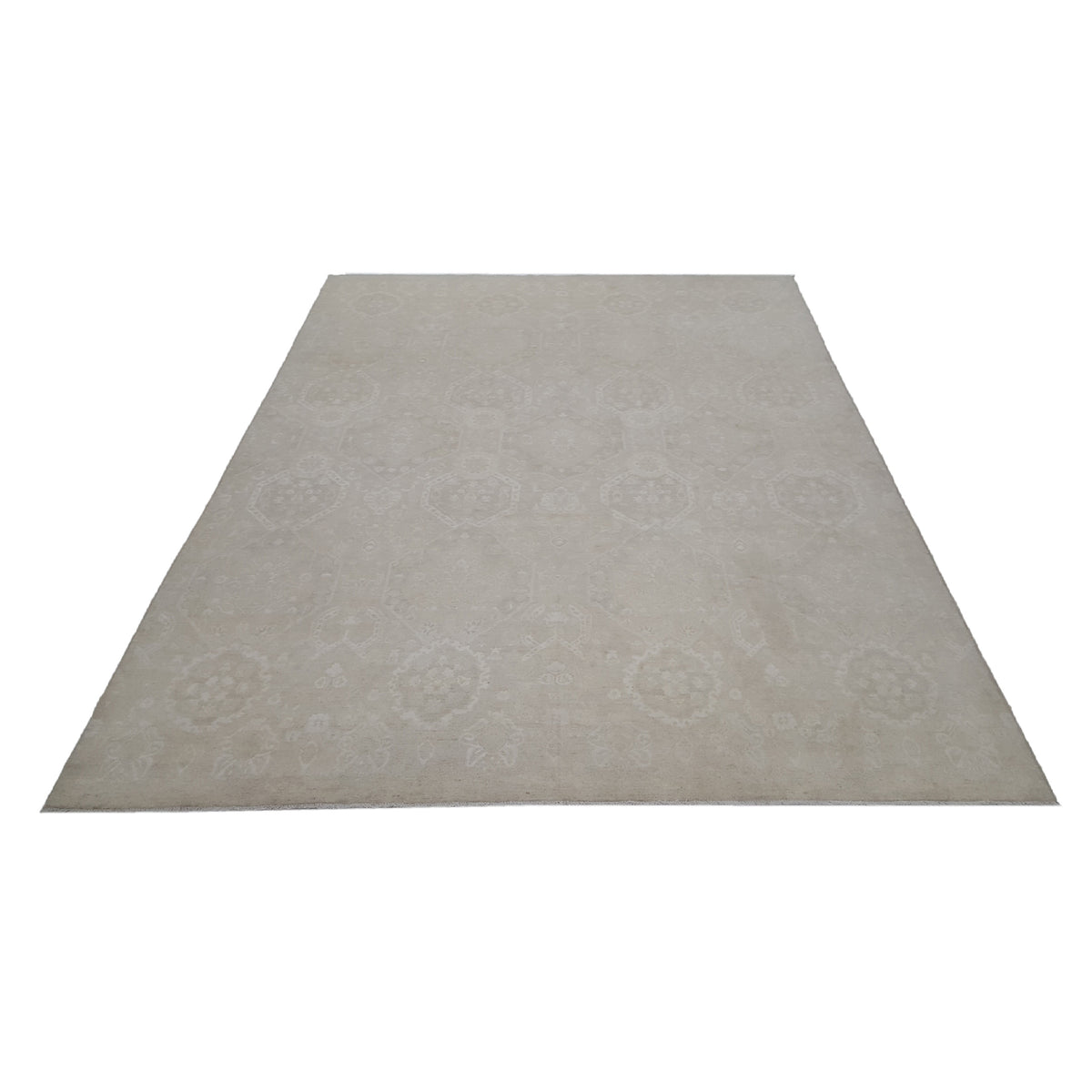 Pacific Ziegler 41705 Ivory Ivory Transitional Hand Knotted Rug