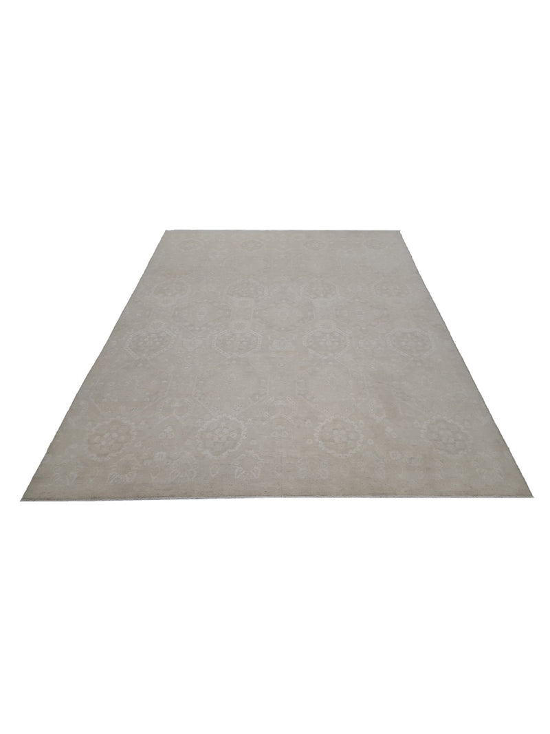 Pacific Ziegler 41705 Ivory Ivory Transitional Hand Knotted Rug