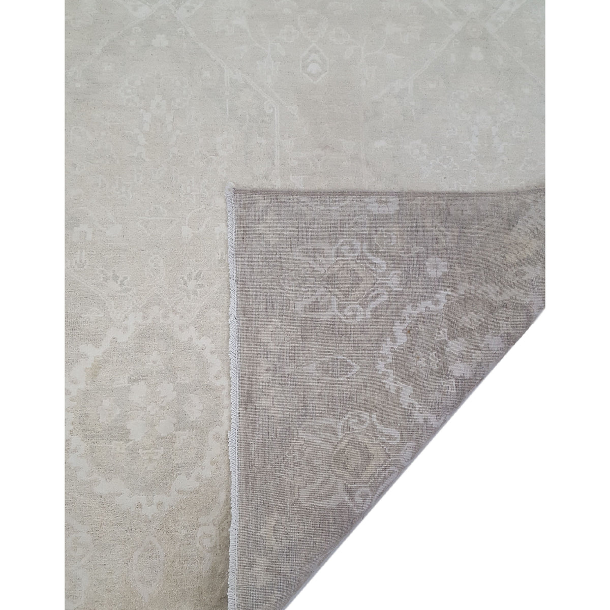 Pacific Ziegler 41705 Ivory Ivory Transitional Hand Knotted Rug