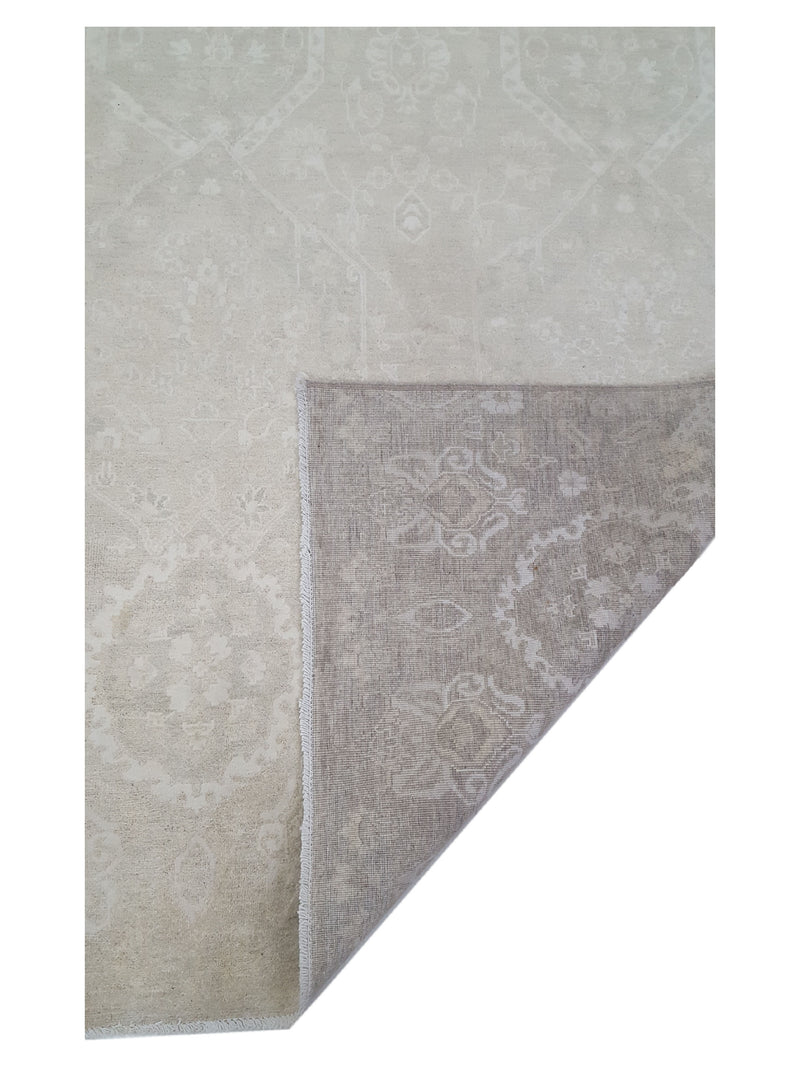 Pacific Ziegler 41705 Ivory Ivory Transitional Hand Knotted Rug