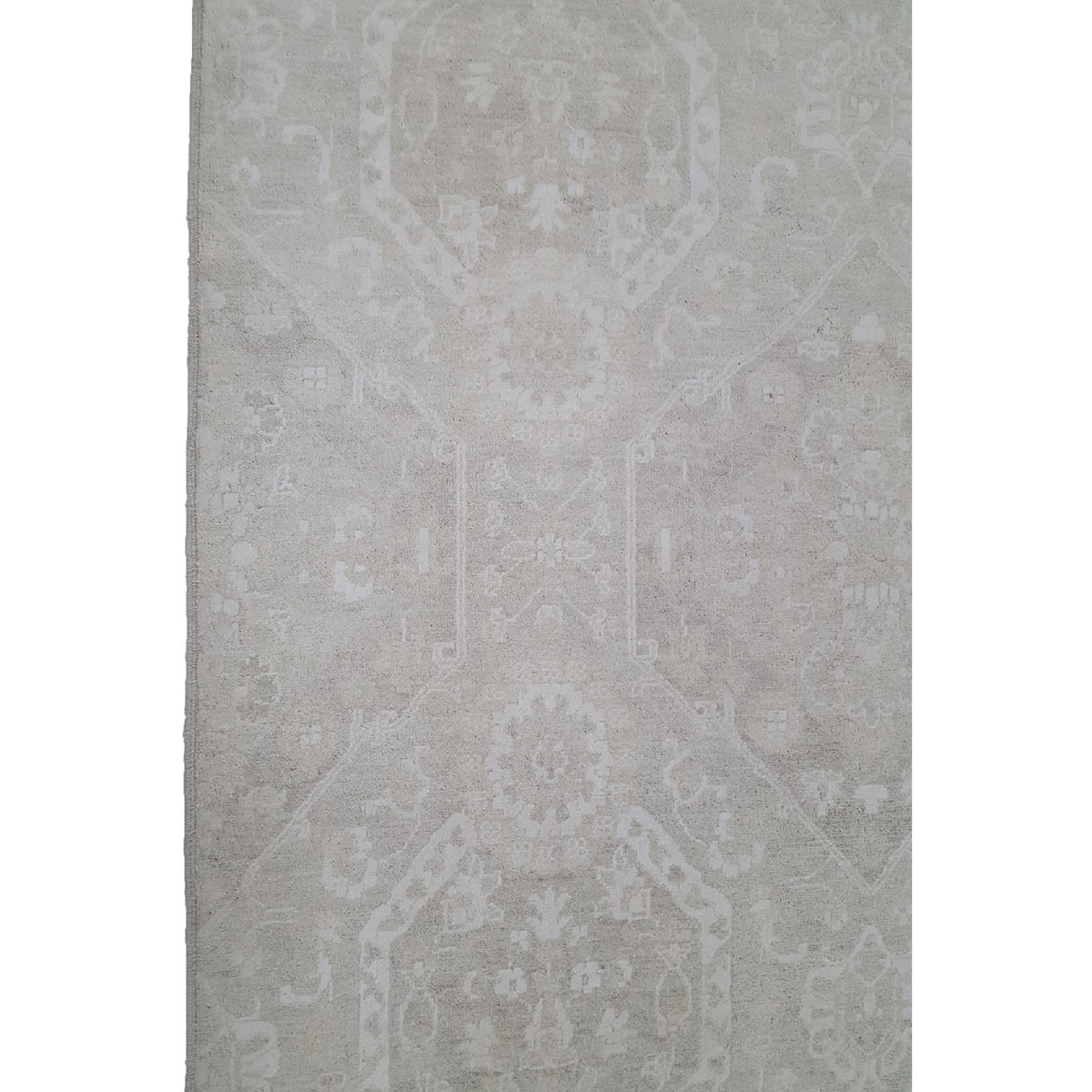 Pacific Ziegler 41705 Ivory Ivory Transitional Hand Knotted Rug