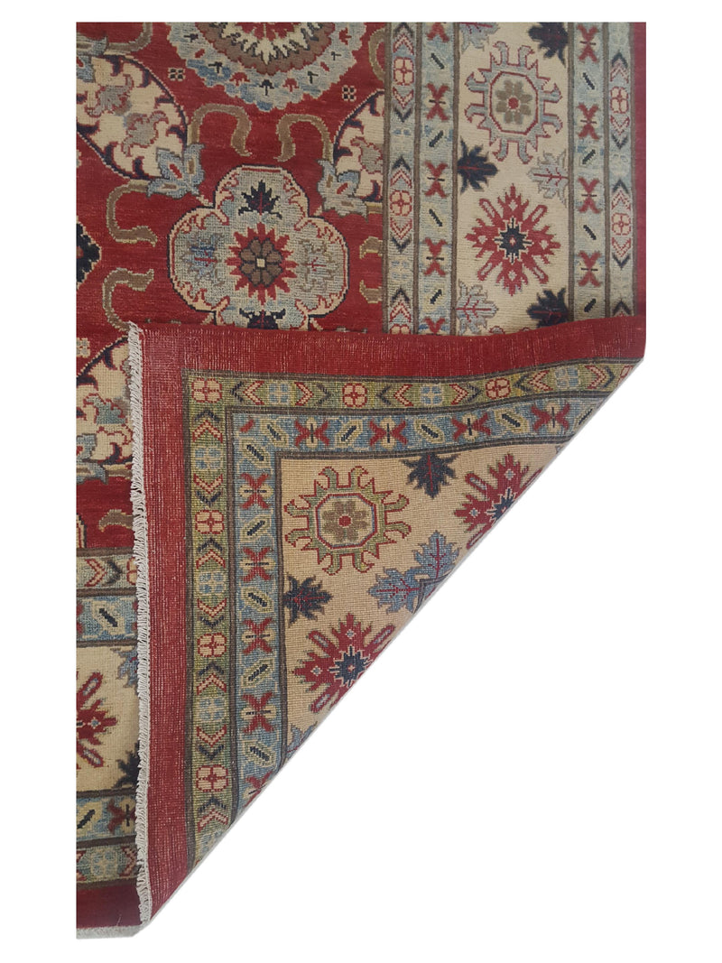 Pacific Kazak 41707 Red Ivory Traditional Hand Knotted Rug