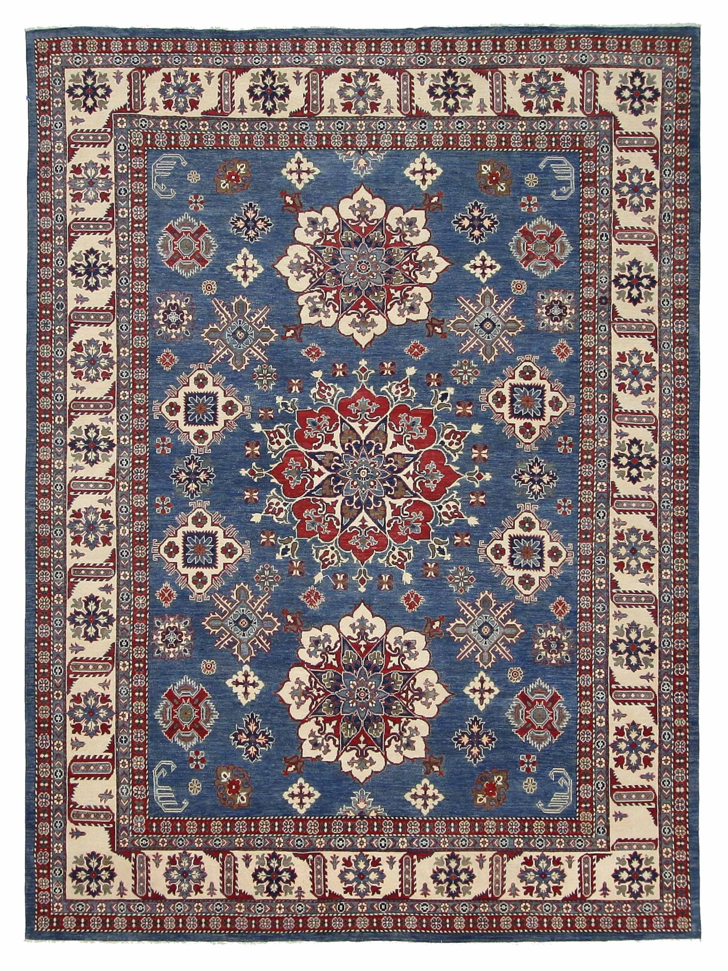 Pacific Kazak  Blue Ivory Traditional