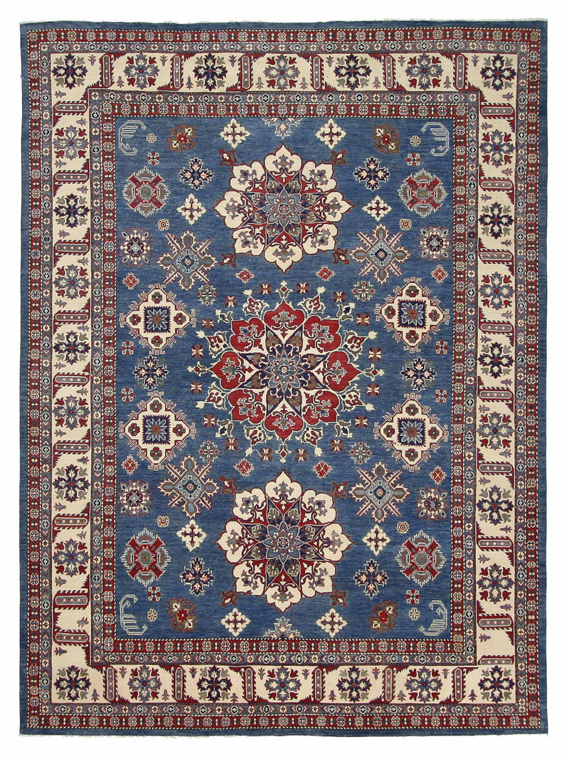 Pacific Kazak  Blue Ivory Traditional