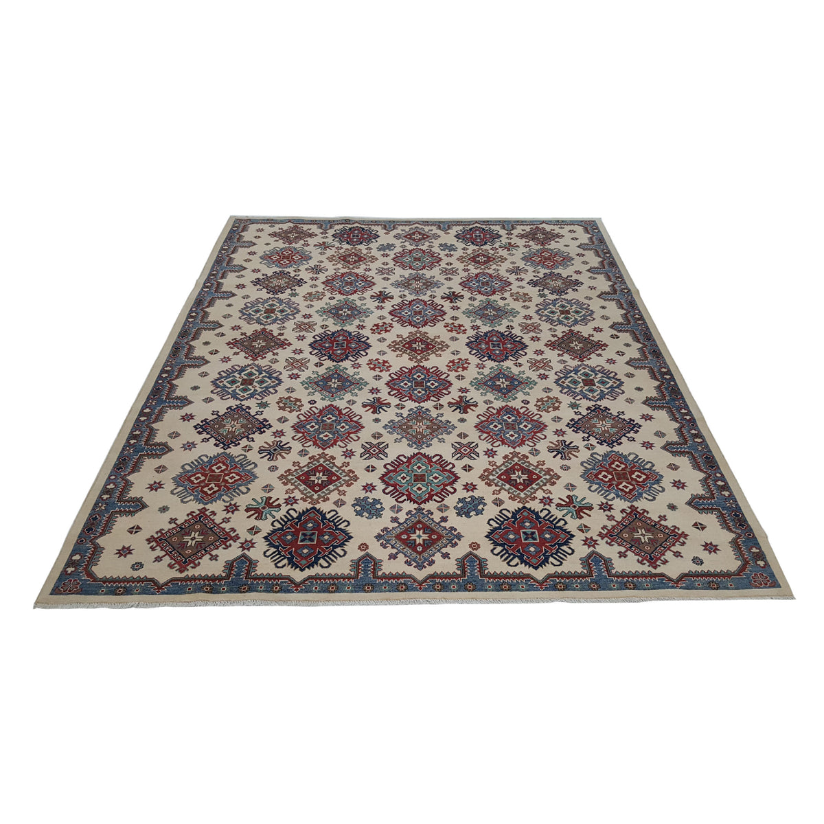 Pacific Kazak 41711 Ivory Ivory Transitional Hand Knotted Rug