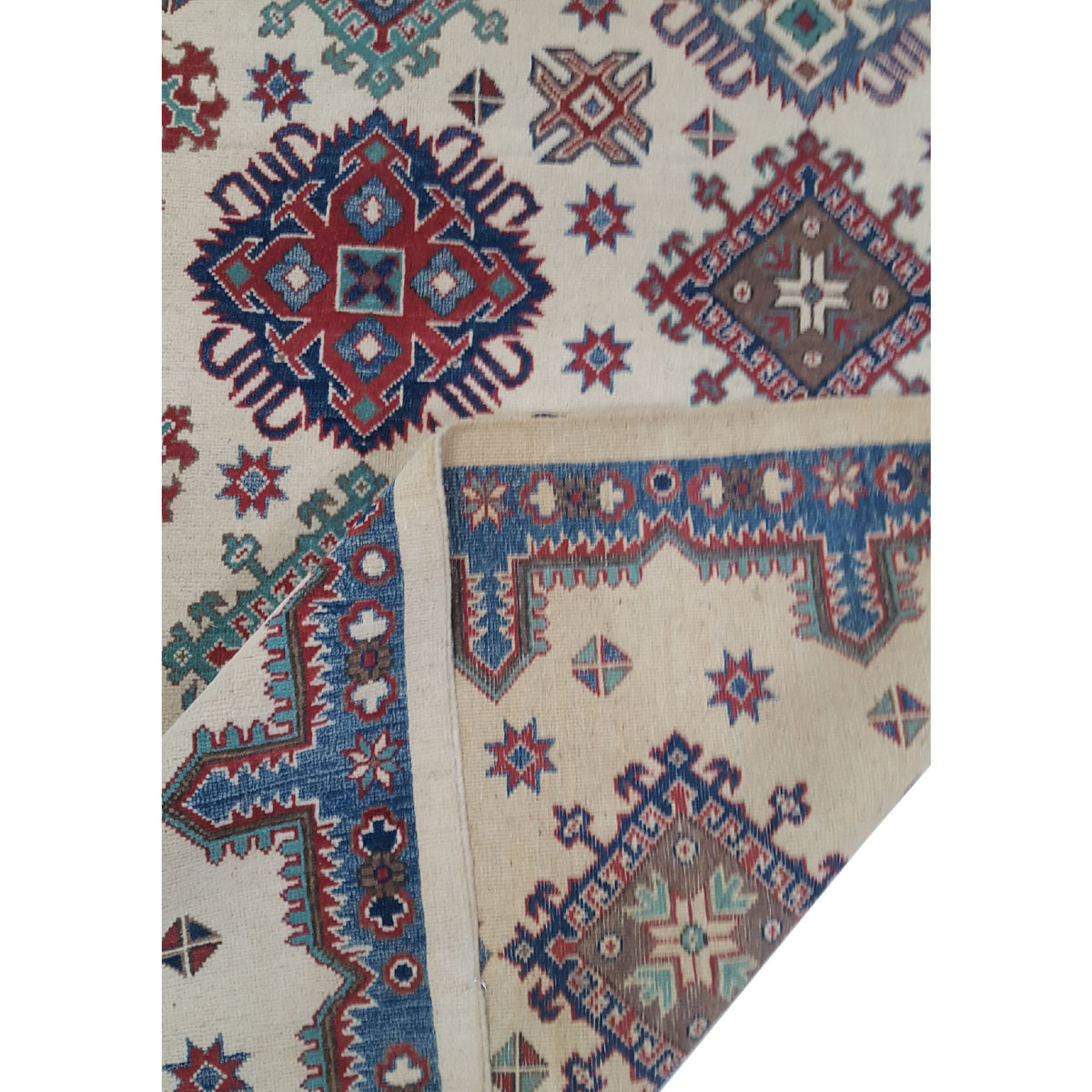 Pacific Kazak 41711 Ivory Ivory Transitional Hand Knotted Rug