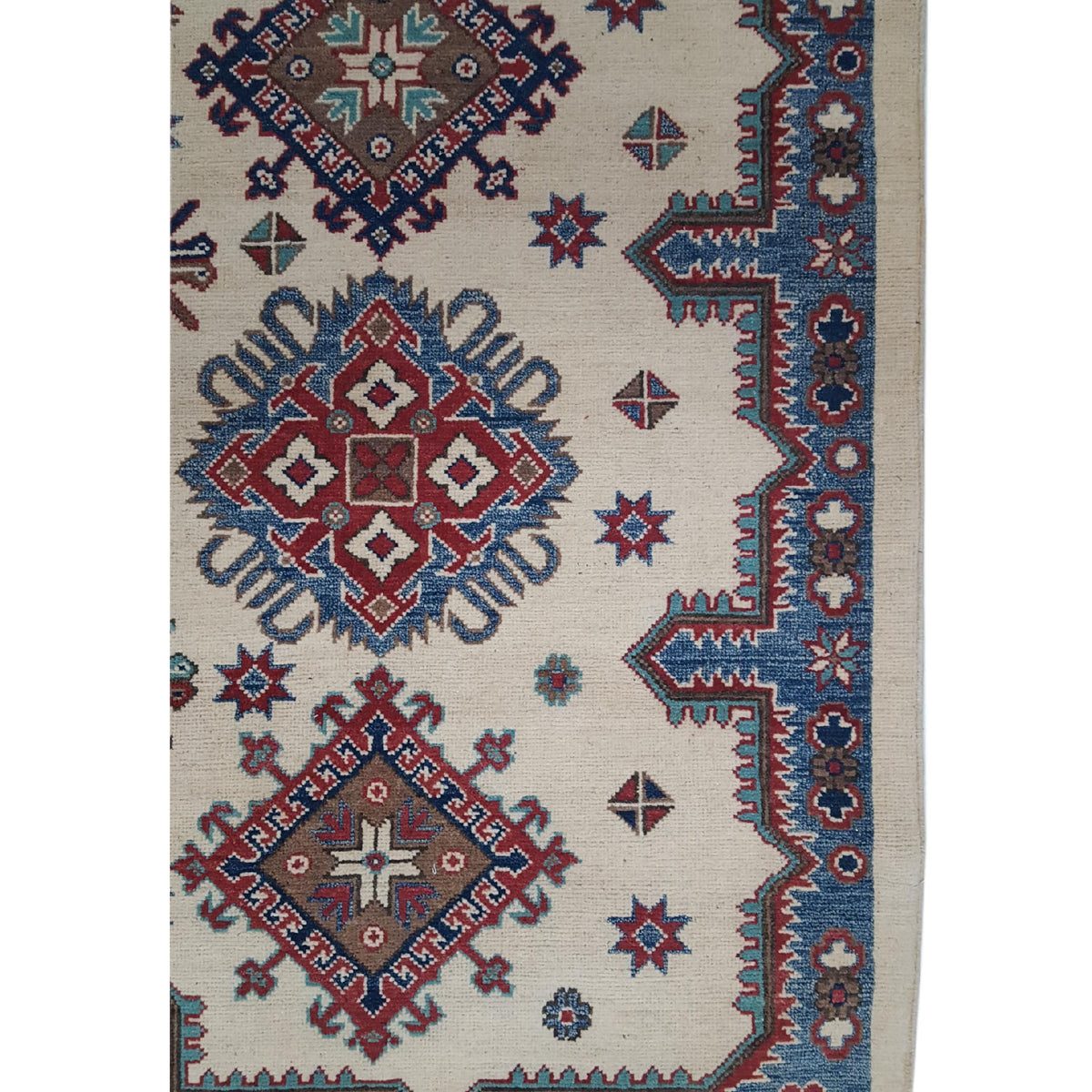 Pacific Kazak 41711 Ivory Ivory Transitional Hand Knotted Rug