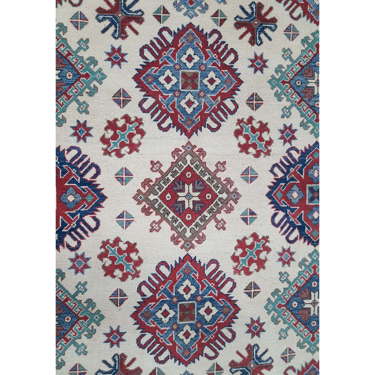 Pacific Kazak 41711 Ivory Ivory Transitional Hand Knotted Rug