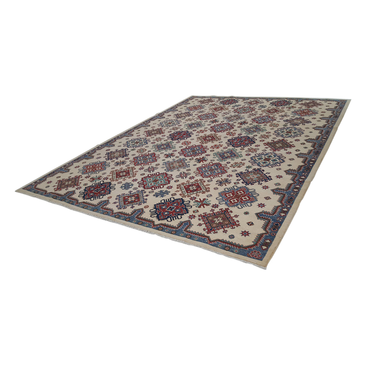 Pacific Kazak 41711 Ivory Ivory Transitional Hand Knotted Rug