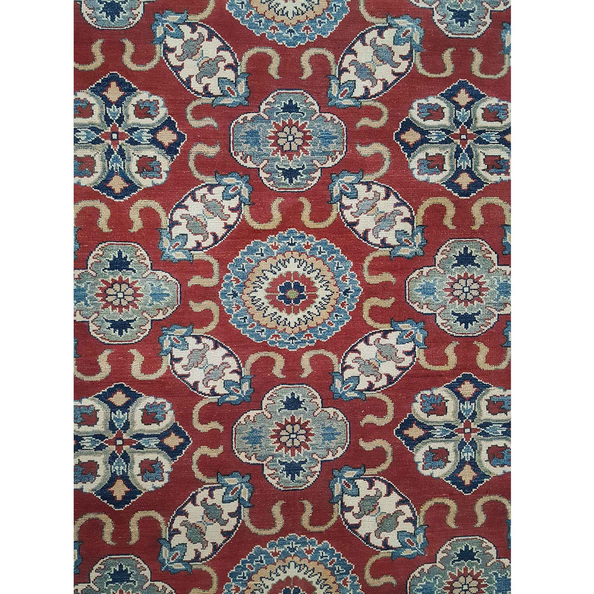 Pacific Kazak 41715 Red Ivory Traditional Hand Knotted Rug