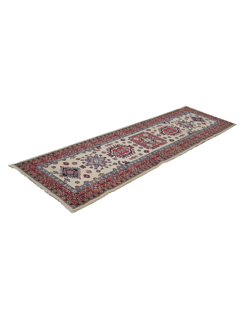 Pacific Kazak 41719 Ivory Red Traditional Hand Knotted Rug
