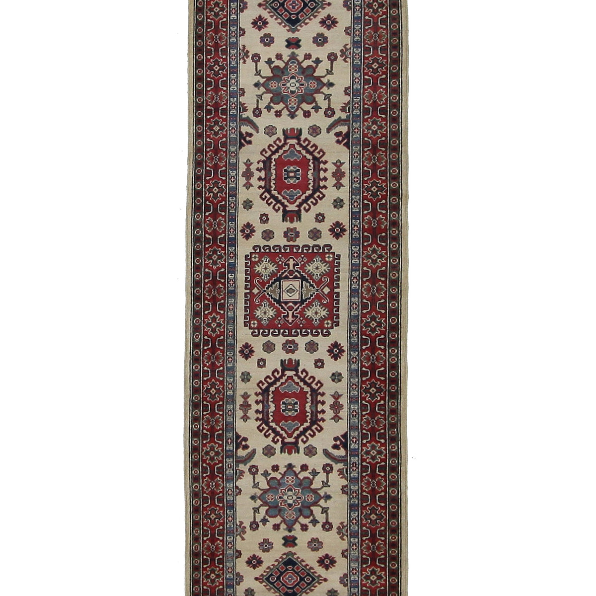 Pacific Kazak  Ivory Red Traditional