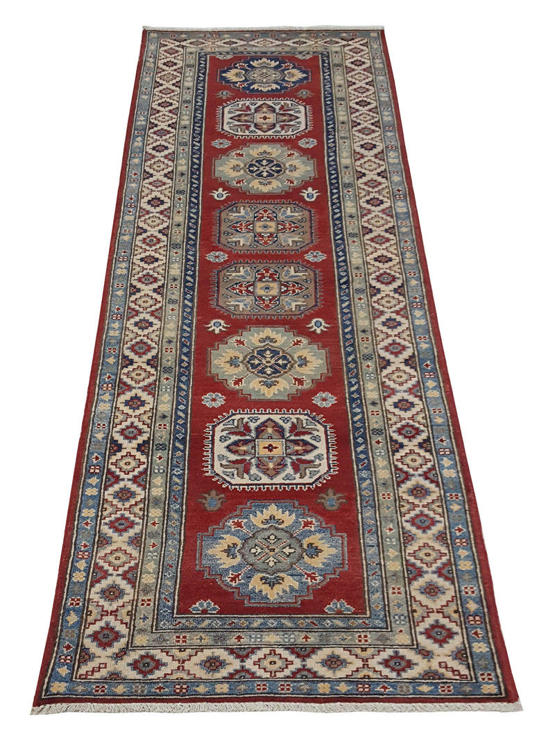 Pacific Kazak 41722 Red Ivory Traditional Hand Knotted Rug